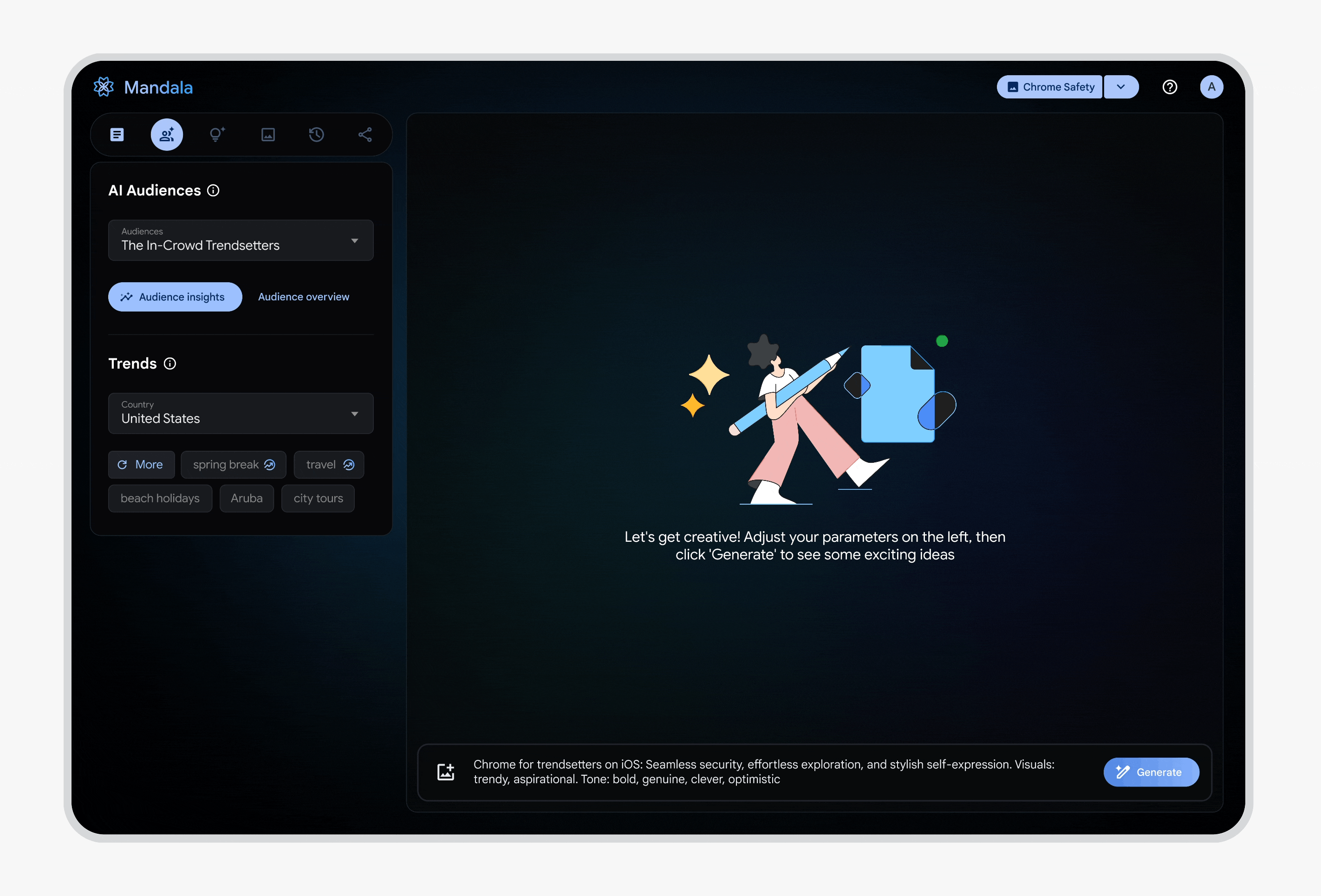 Audience Generation in Mandala